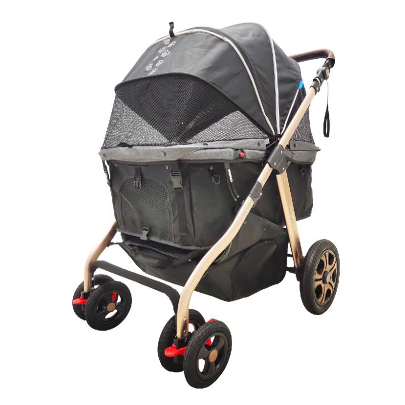 Manufacturer Outdoor Pet Stroller Portable Dog Trolley Travel Cat Carrier for USA