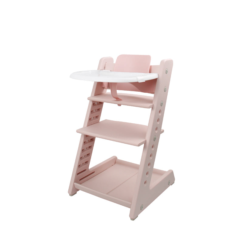 Plastic Children's High Chair Portable Baby Dining Growth Adjustment High Chair
