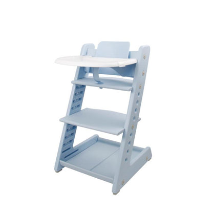 Plastic Children's High Chair Portable Baby Dining Growth Adjustment High Chair